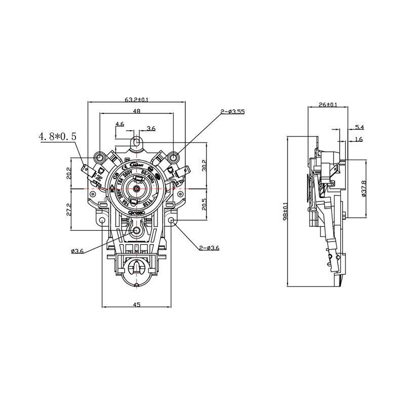 QX158C 两件式水壶恒温器耦合器