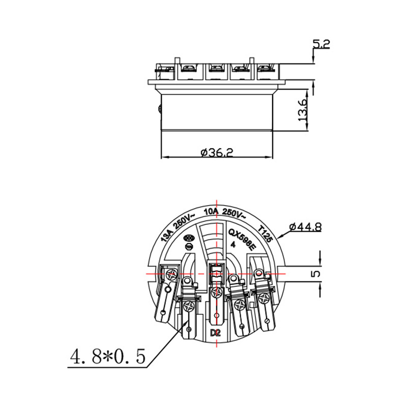 QX598E 智能温控器连接器