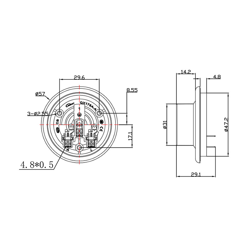 QX178A-A 自动三圈水壶耦合器底座