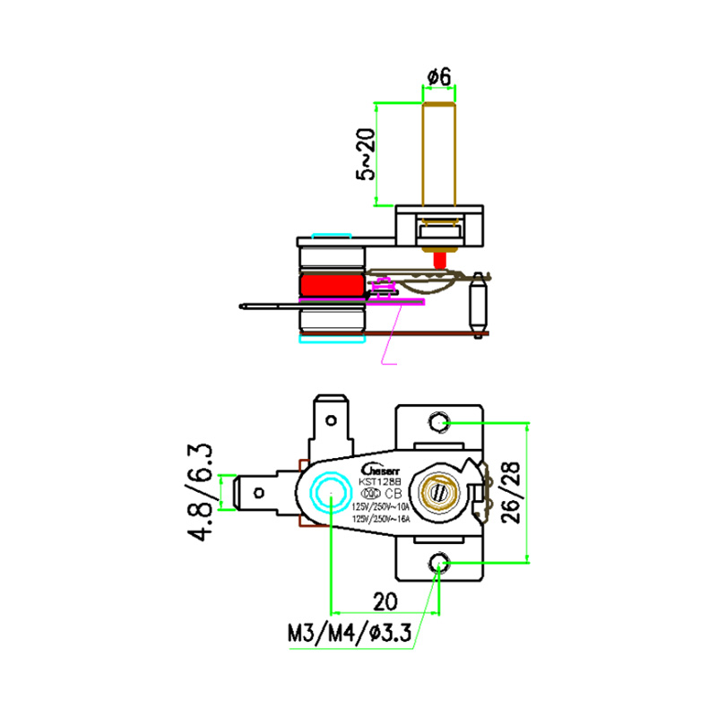 KST128（1） KST可调式温控器