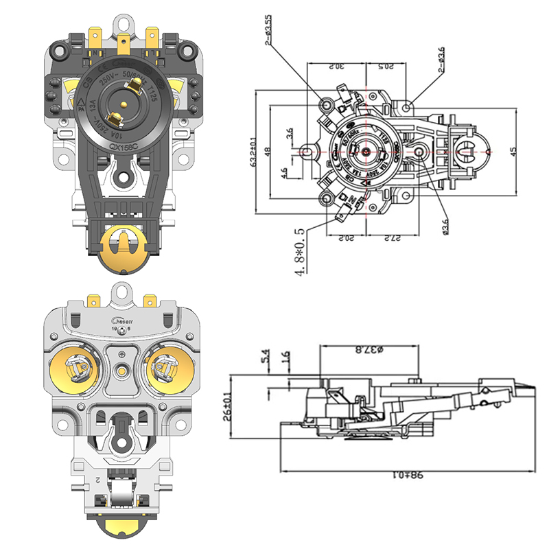 QX158C 机械式两件套温控器