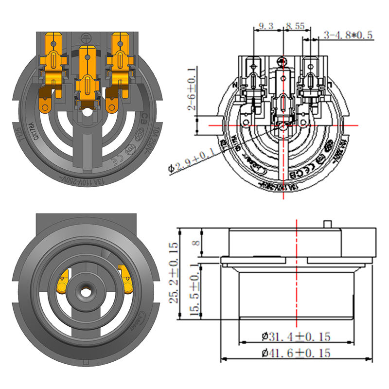 158B-A1-72 机械式两件套温控器