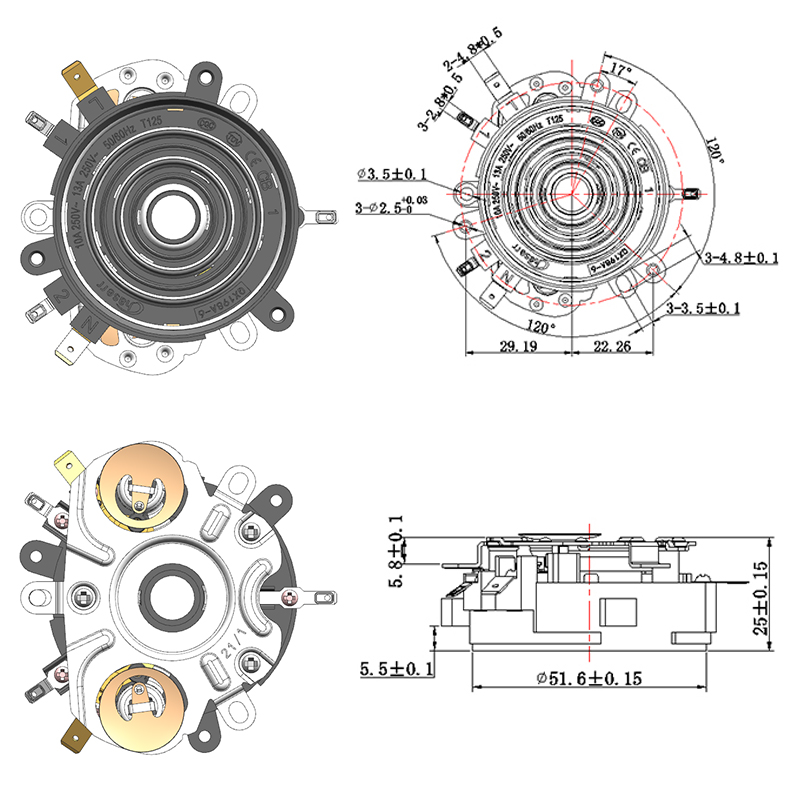 QX198A-6-R-D-AG 智能上水温控器