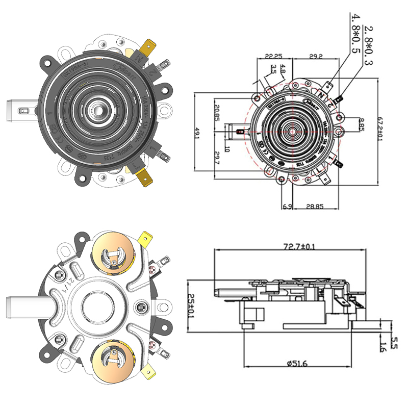 QX198A-6-S-AG 智能上水温控器