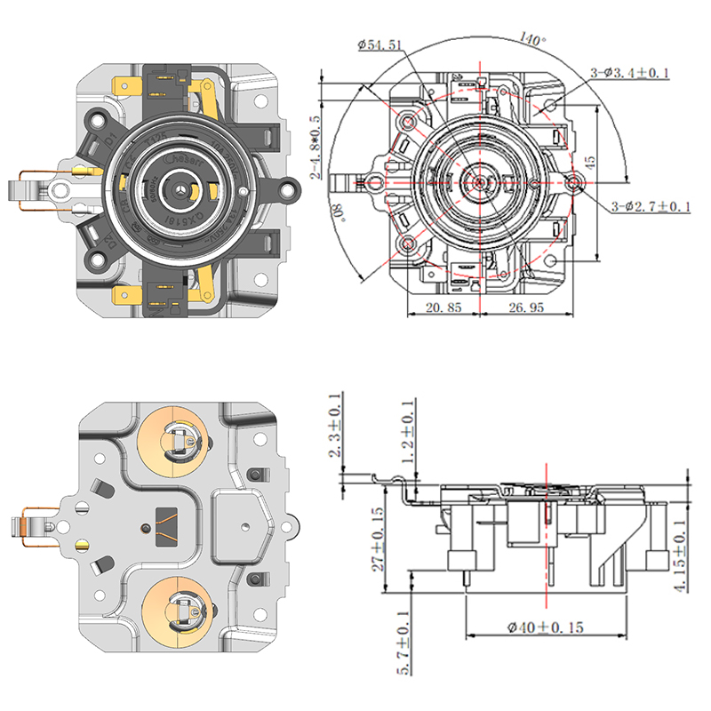 QX518I-2 智能温控器连接器
