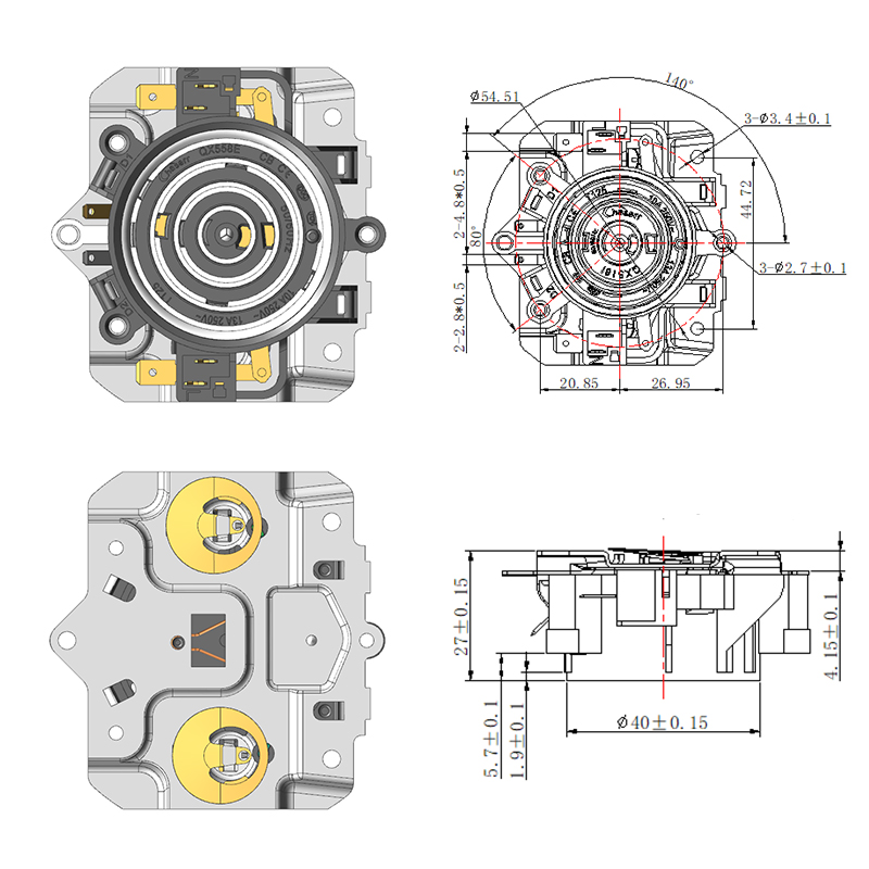 QX558E-1 智能温控器连接器