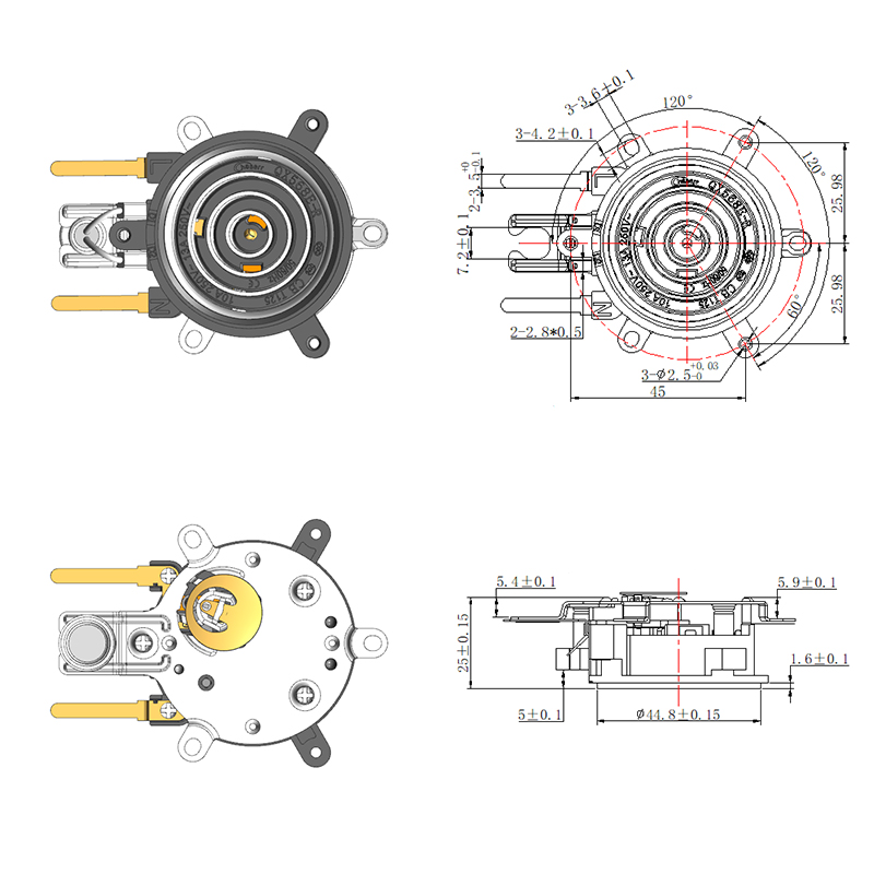 QX568E-R-P 智能温控器连接器