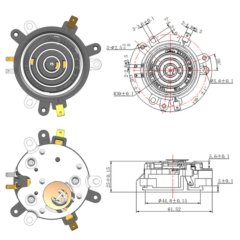 QX568E-R 智能温控器连接器