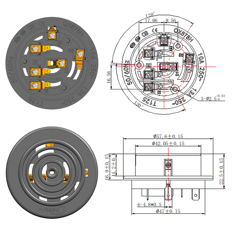 QX668H 智能温控器连接器